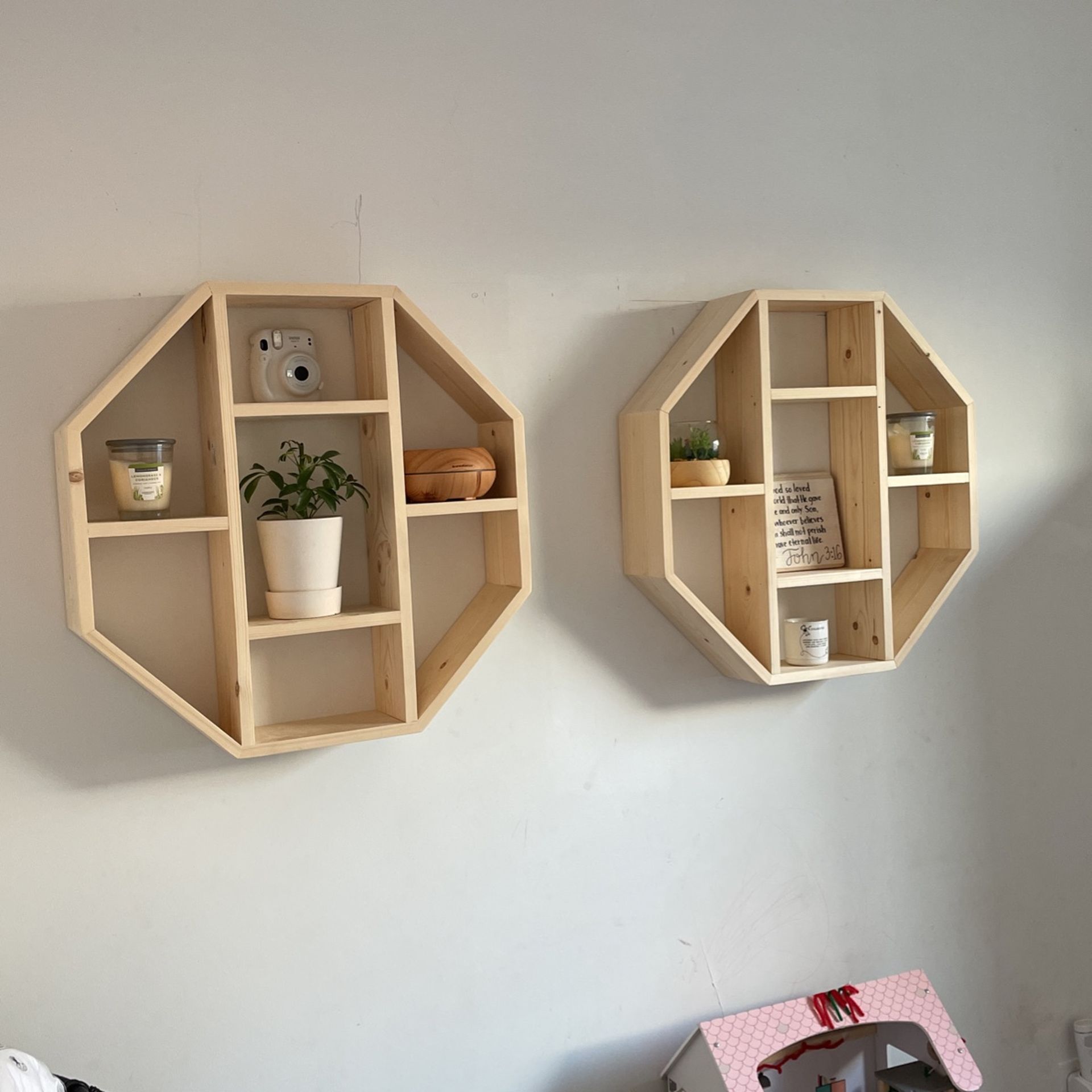 Wooden shelf