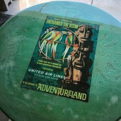 Custom resin Disney/Tiki Bar Hi-top Table! 