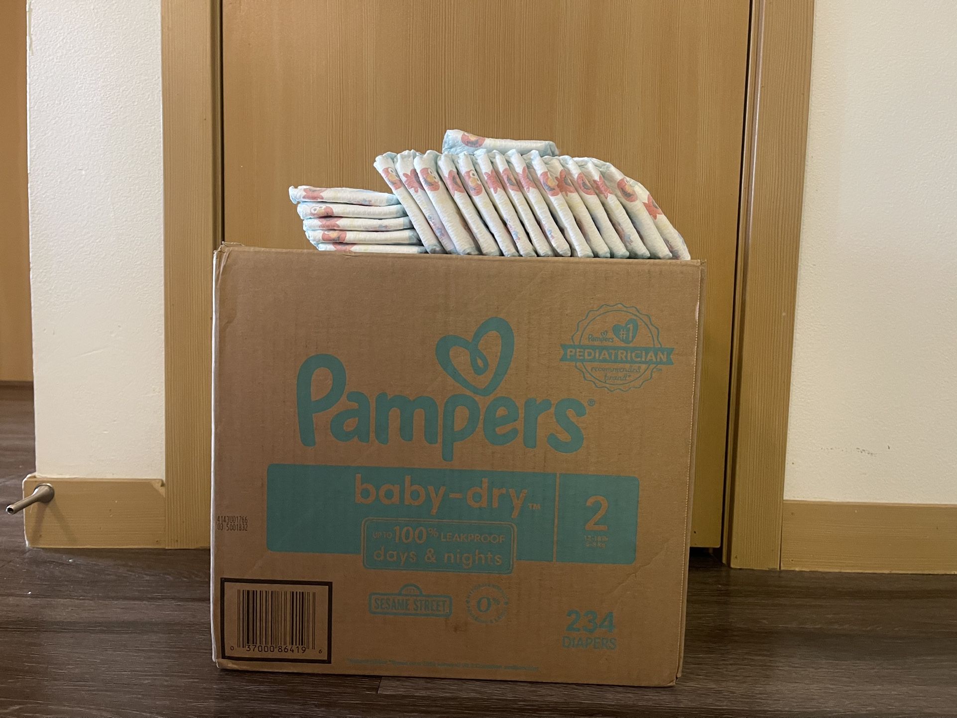 Size 2 Pampers diapers