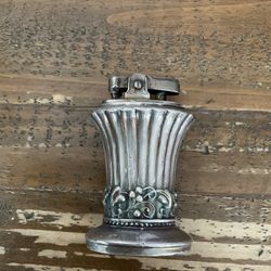 RONSON NEWPORT SILVER PLATED TABLE LIGHTER ART DECO