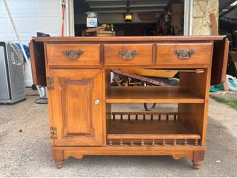Solid wooden vintage cabinet