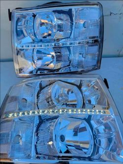07-13 Chevrolet Silverado LED Taillights Luces Traseras Micas Faros Focos Faroles Headlamps