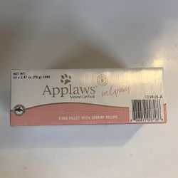 24 Cans Natural Cat Food New Sealed Applaws Tuna Fillet Shrimp
