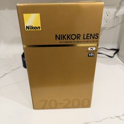 Nikkor AF-s 70-200mm F/2.8e FL ED VR LENS
