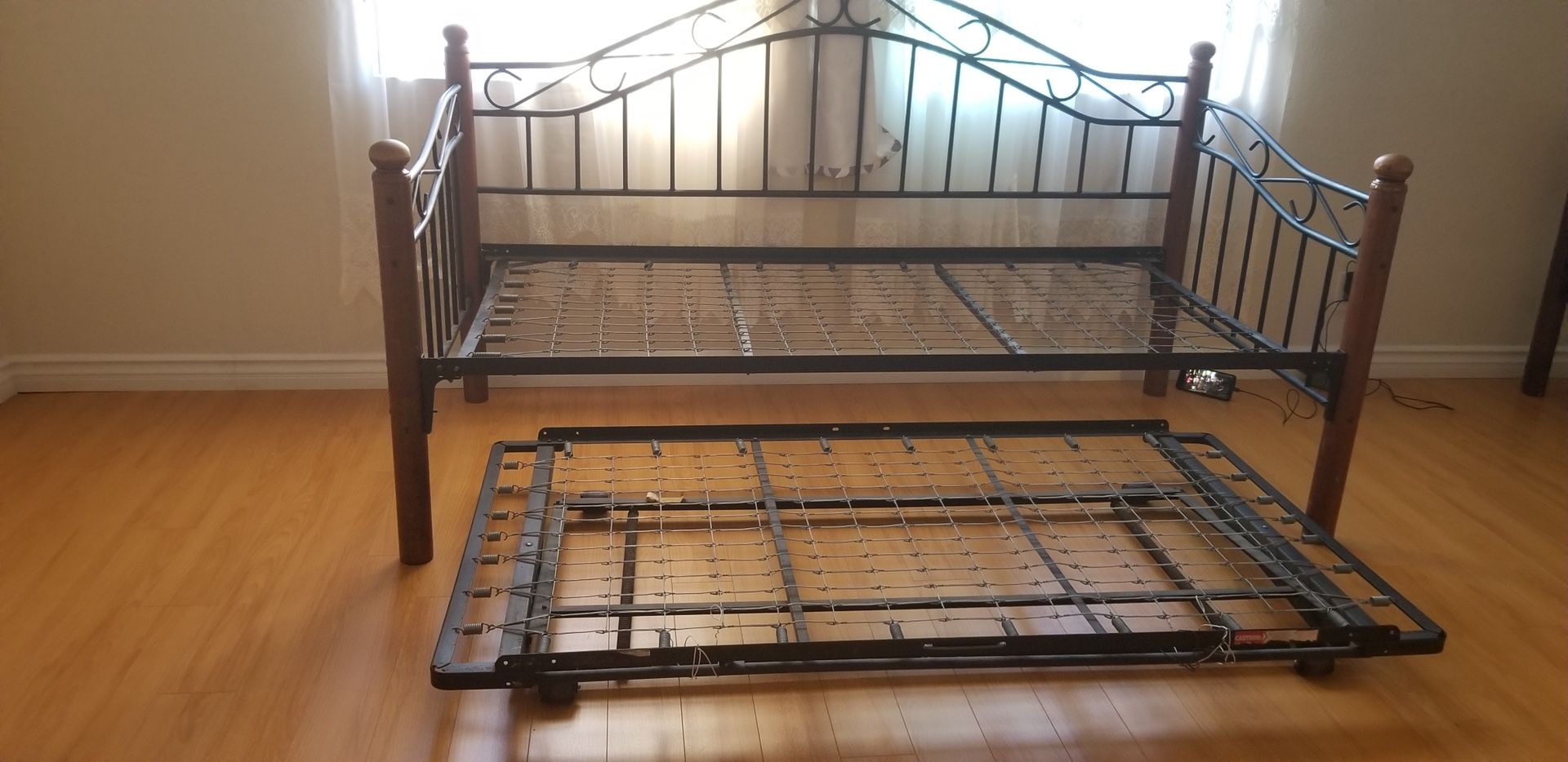 Bed Frame With Extra Bed Under Frame 