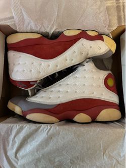 2014 Nike Air Jordan 13 Retro “Grey Toe” 414571-126 Men’s Size 11 White/True Red