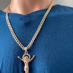 Large Tri Color Jesus Charm 