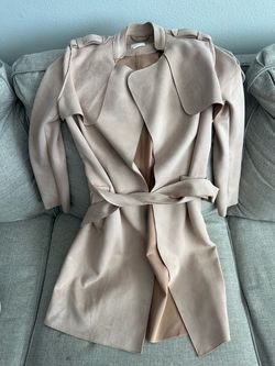 H&M size 4 coat blush pink