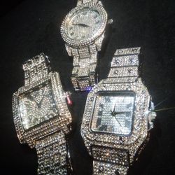 Rapper Ice Australian Lab Stones Resizable Unisex Three Set Collection 