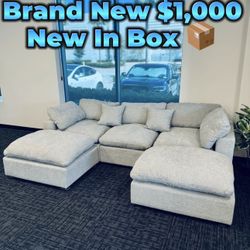 Modular Sectional Couch 🛋️ Brand New In Box Light Gray Color 