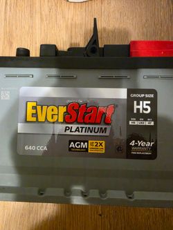EverStart Platinum AGM Car Battery Group H5