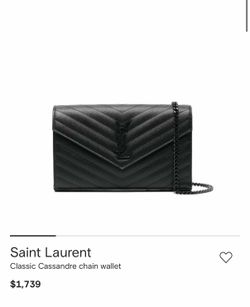 Saint Laurent Cassandre Chain Wallet Bag