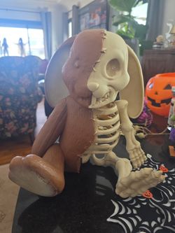 Halloween decor. LED Skeleton Bunny