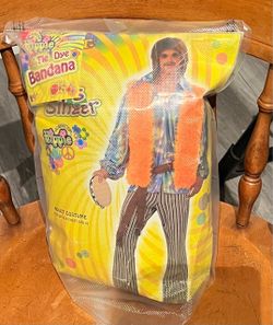 Men’s 1970s Hippie Costume – Adult Size 42