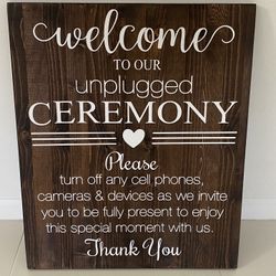 Wooden Wedding Sign