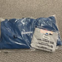 Supreme Box Logo Hoodie Blue FW23 & Emilio Pucci Sz Large