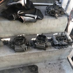 Selling Old Holley Carburetors Mopar Cylinder Heads And intake