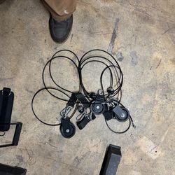 FULL GARAGE GYM CABLE PULLEY SET