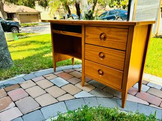 Solid Wood Desk with 3 Drawers and optional chair