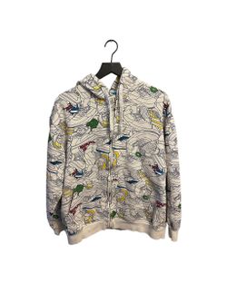 Vintage Y2K Southpole Sneaker AOP Zipper Hoodie Men’s Size Large