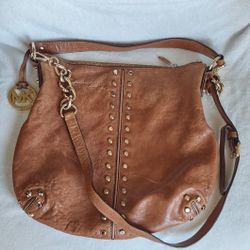 Michael Kors Gold Studded  Leather Purse 