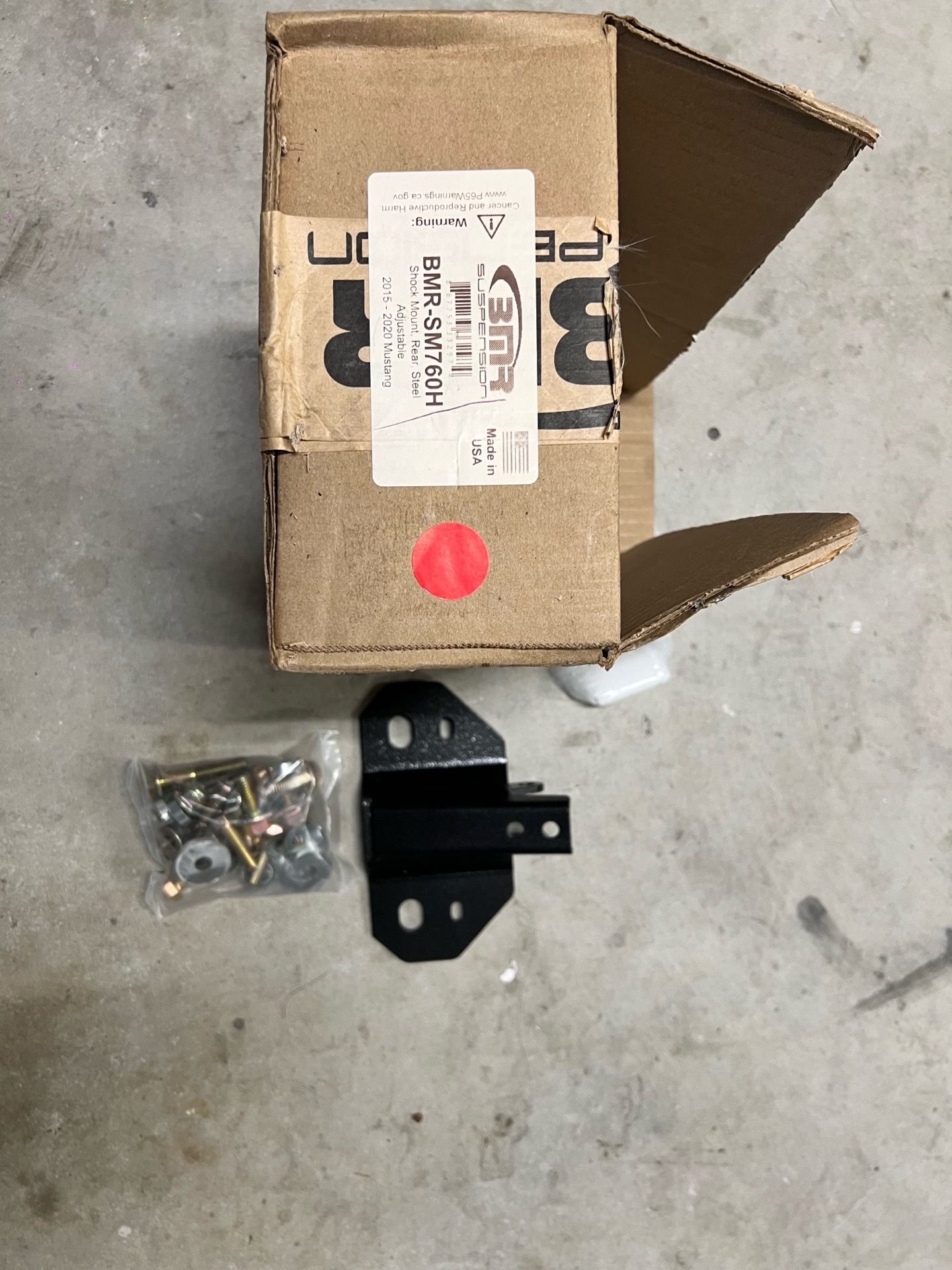 Mustang S550 BMR rear shock mount