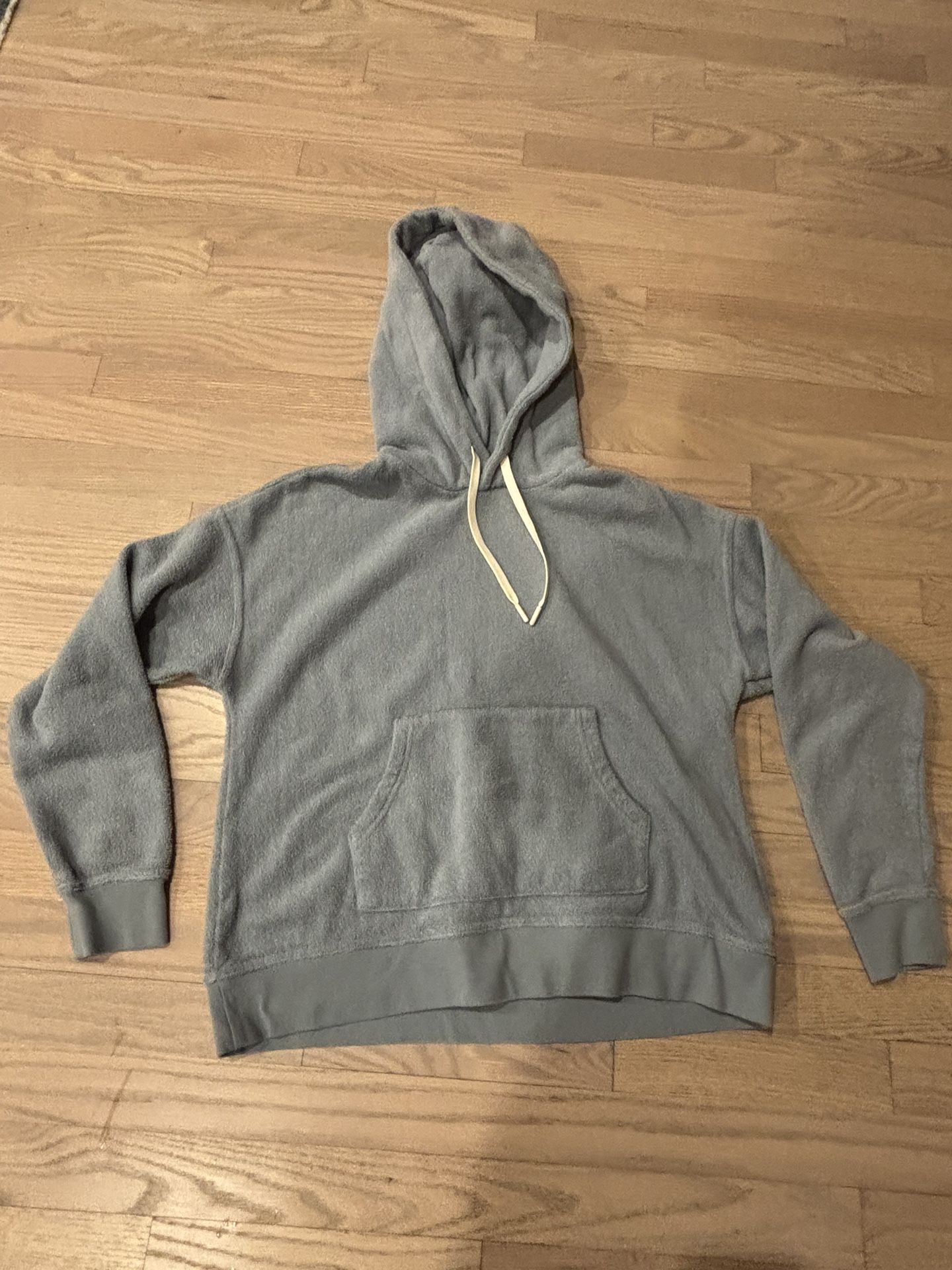 Outerknown Gray Terry Organic Cotton Fleece Woman’s Hoodie Sweatshirt XS