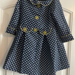 Toddler Girls Pea coat Jacket 3t