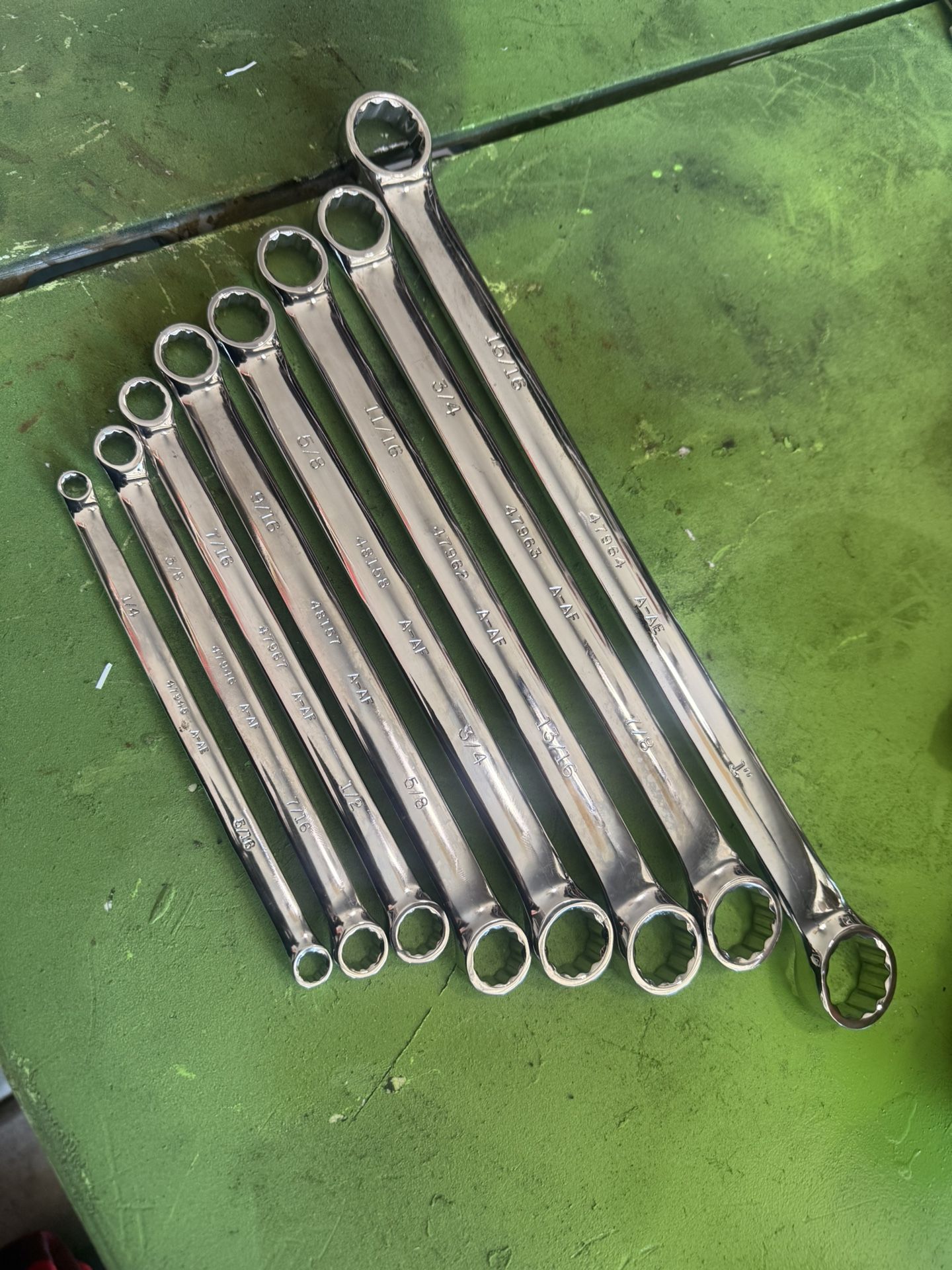 Craftsman Full Polish Standard SAE Tappet Wrench Set - 8 pcs