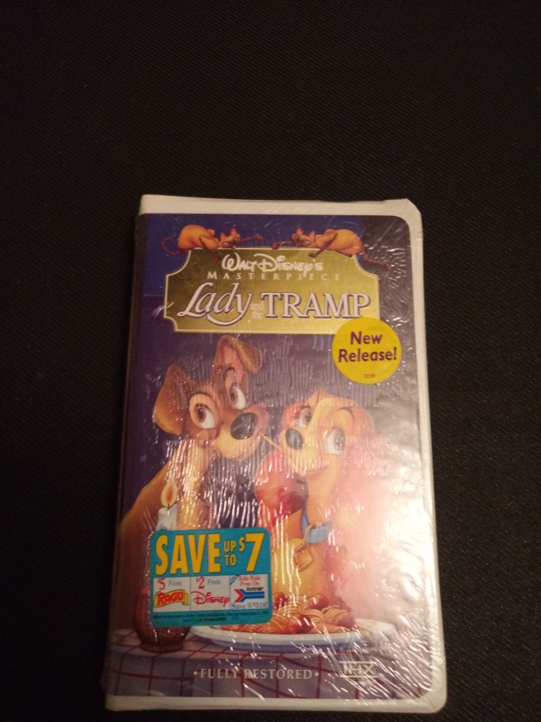 Lady and the tramp vhs sealed