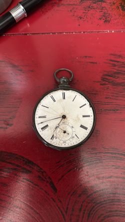 Antique Key wind Solver pocket Watch, London