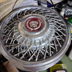 86-88 OEM Cadillac Deville, Fleetwood, Eldorado 1(contact info removed) WIRE WHEEL COVERS