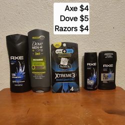 Axe,Dove,Razors