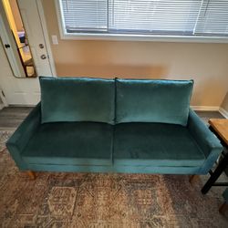 Green Velvet Couch