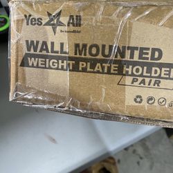 Wall Mounted Weight Plate Holder