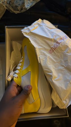Prada America's Cup Sneakers Yellow