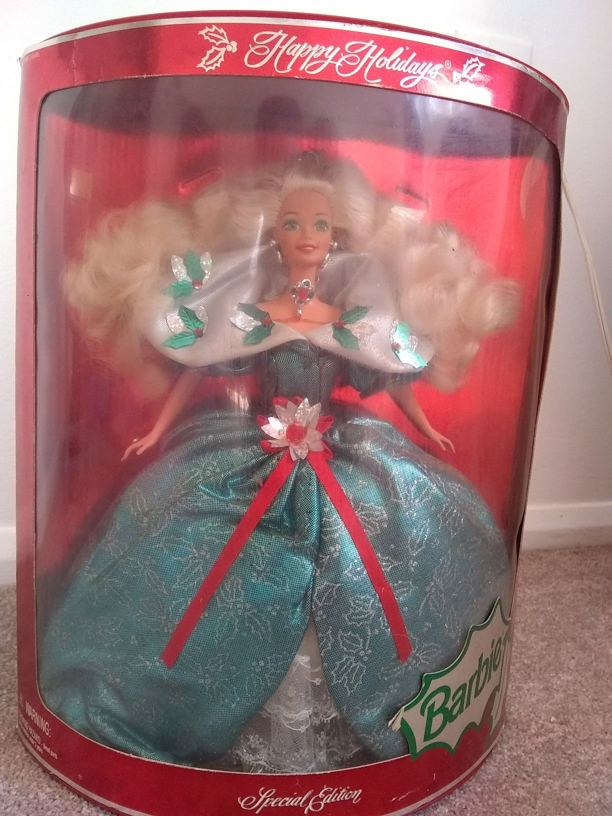 Colletible holiday barbie