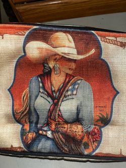 Cow Girl Woven Purse