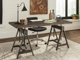 Real Wood Wire Brushed Desk ONLY $450! Best Deal!