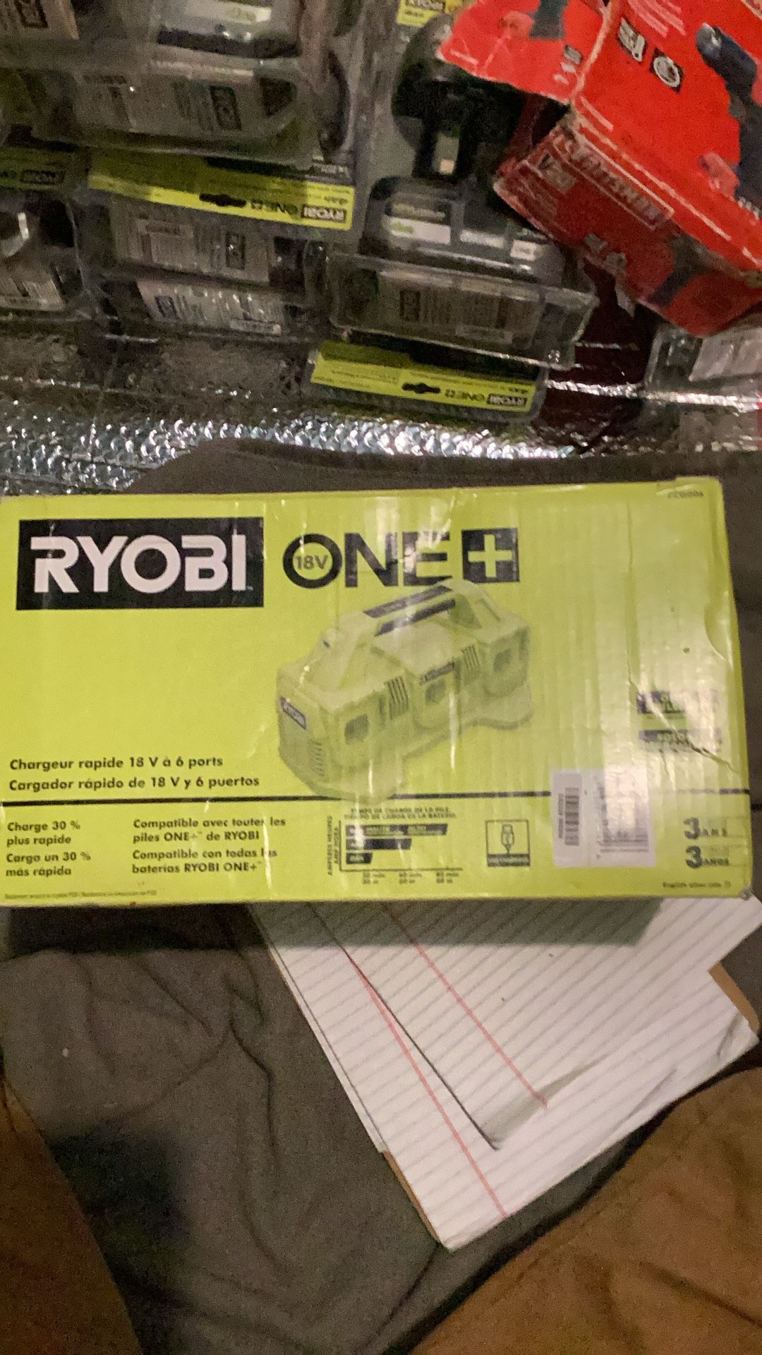 Ryobi 18volt 6port Battery Charger