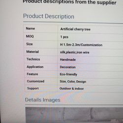 Artificial Cherry Blossom Tree -  Brand New 