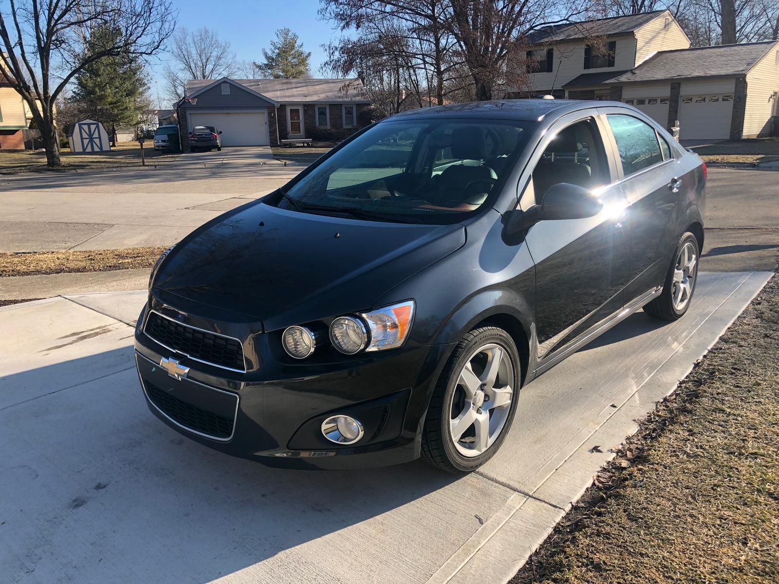 Chevy Sonic 2015 Turbo ☝ miles 82000 , loaded limited , super cute super economy car has , leather seat , heated seat , screen and camera , sport rim