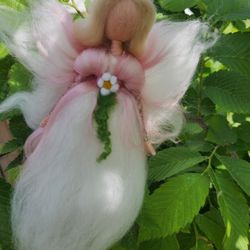 Handmade Felt Fairy With Blonde Hair