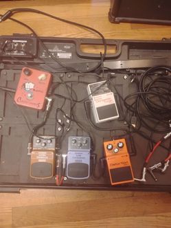 Pedals and pedal board