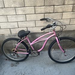 Pink bike 6 speed