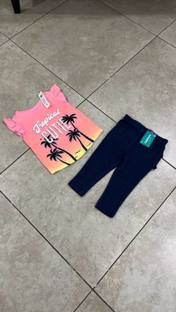 Garanimals Baby Girl’s Shirt / Top and Leggings, Size 12 Months