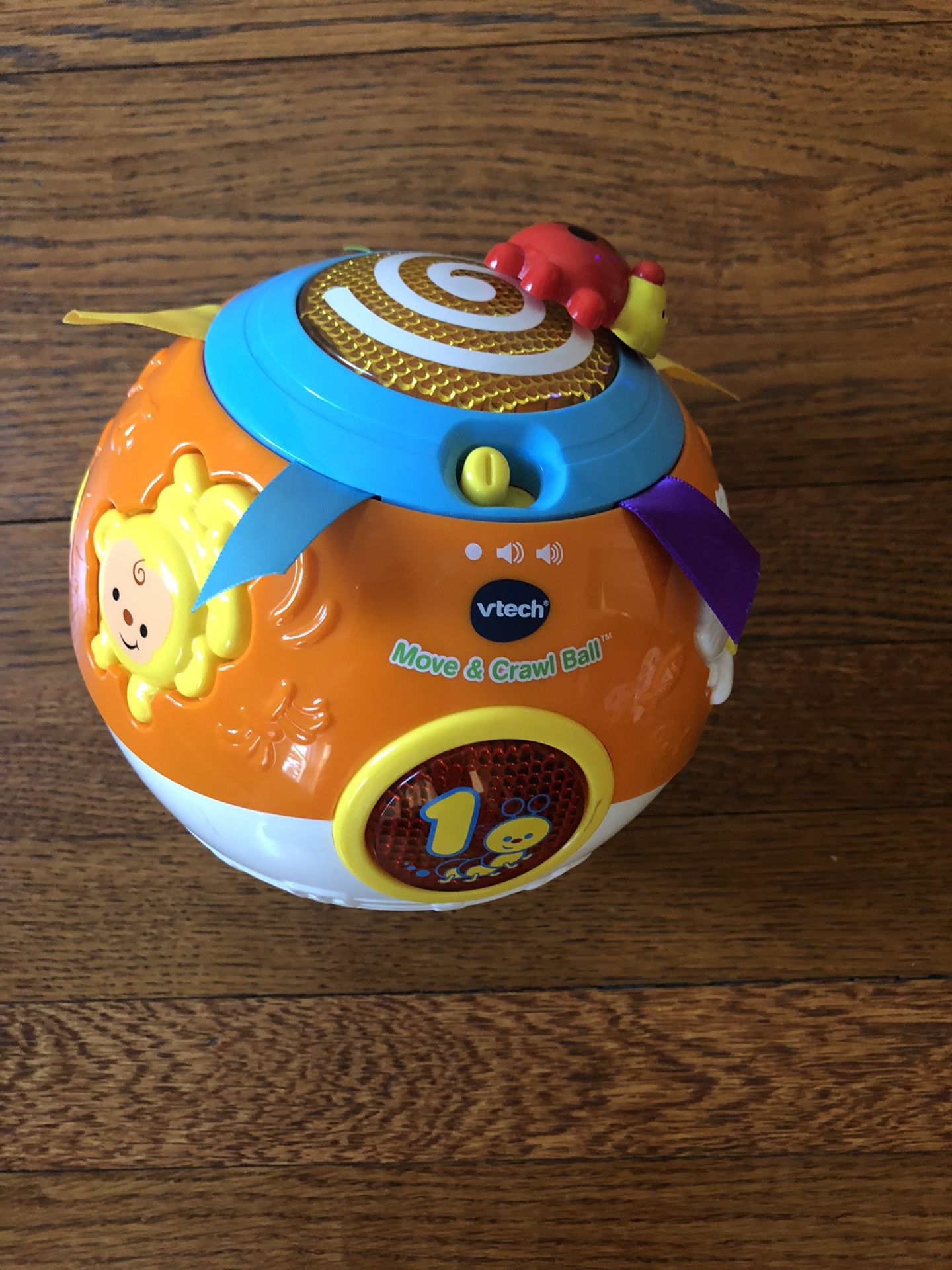 VTech Move and Crawl Ball, Orange