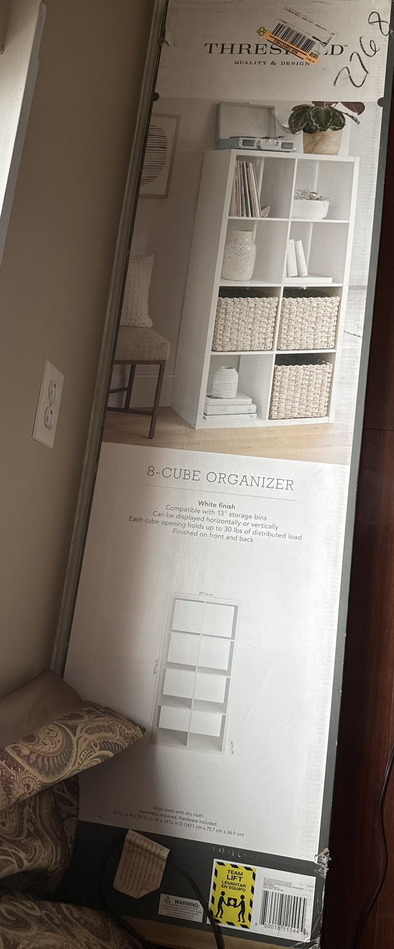 White 8-cube Organizer