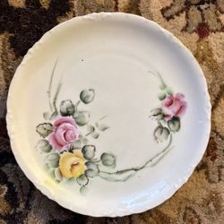 Rosenthal Versailles Bavaria Hand Painted Plate Artist Signed Floral