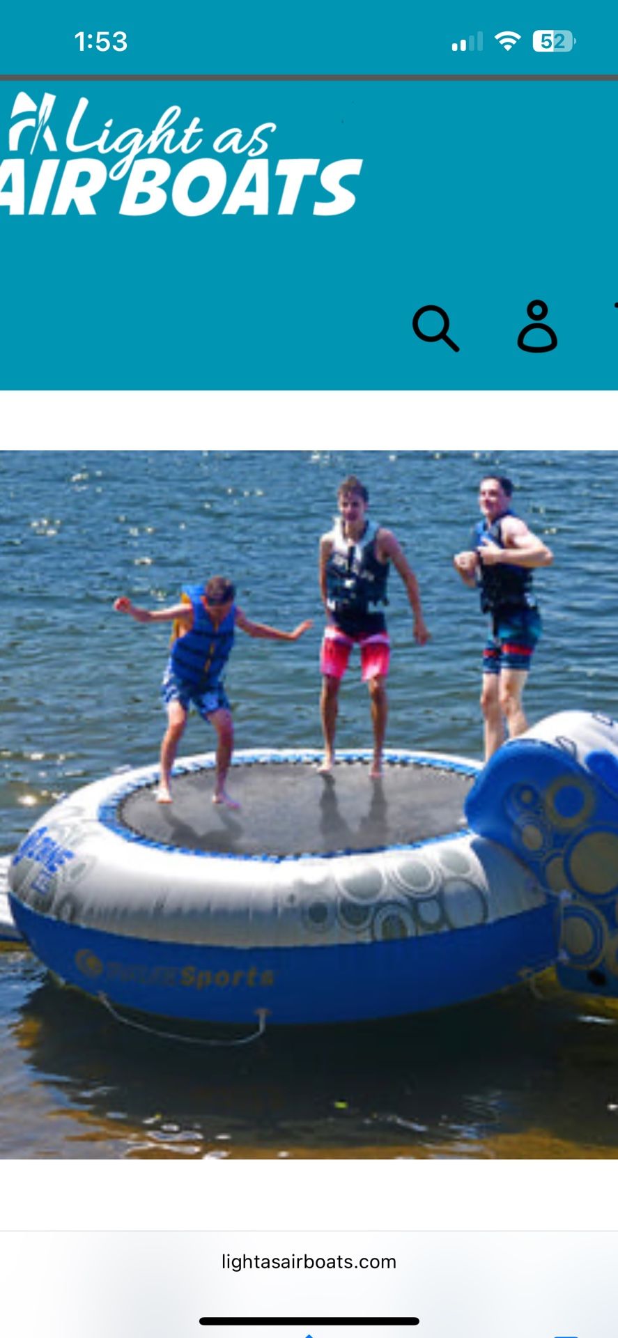 Rave Sports O-ZONE XL Water Bouncer with platform ( no slide)